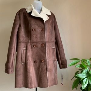 The American Outdoorsman Brown Suede Trench Coat